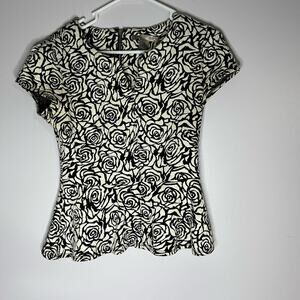 Forever 21 size small Peplum Rose top